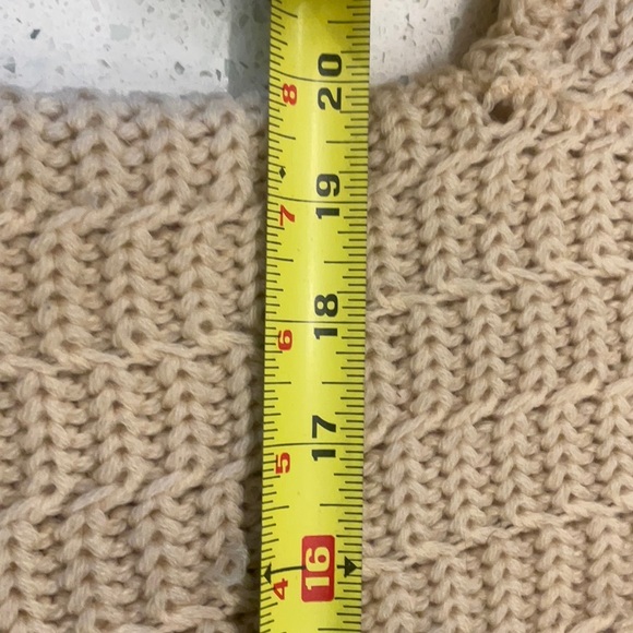 VINTAGE 50s 60s Wool Knit Cardigan Sweater napolean Coin Button Himalaya M - Picture 7 of 10